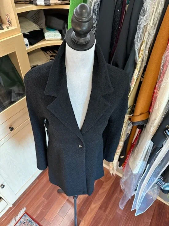 Karl Lagerfeld Black Vintage Blazer Size 36 - Picture 5 of 7